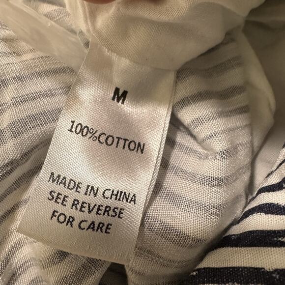 Wishlist Apparel ShortSleeve Romper Short Jumpsuit Black/ White Striped Size M4c - Picture 5 of 7